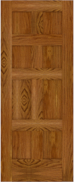 Flat  Panel   Madison  Red Oak  Doors